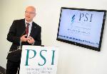 Mr Paul Fahey speaking at opening of PSI House