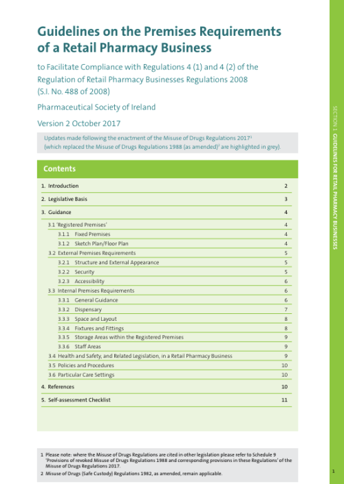 Guidelines on the Premises Requirements of a Retail Pharmacy Business pdf cover