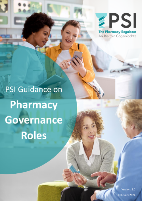 PSI Guidance on Pharmacy Governance Roles pdf cover