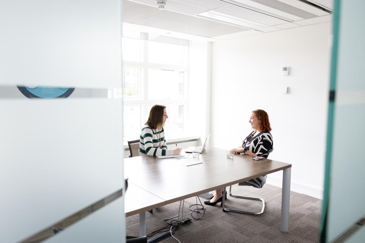 two ladies job interview